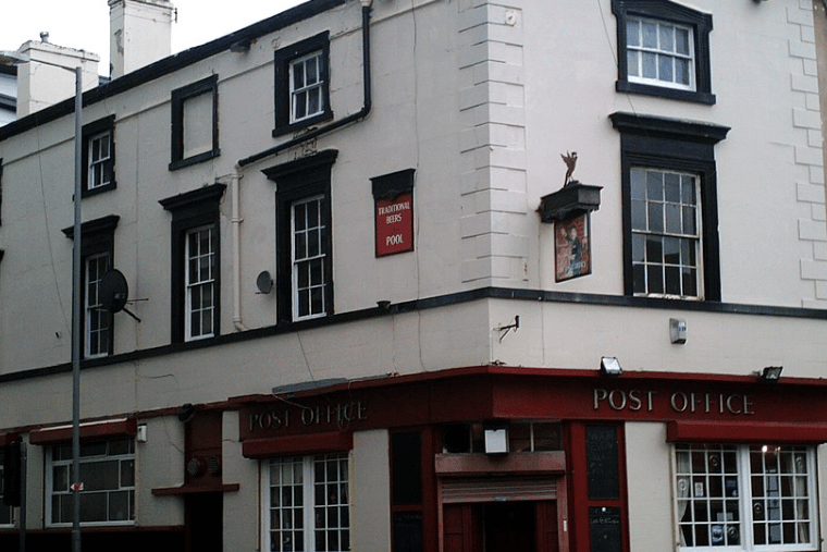The Post Office, Pembroke Place, is a former Higson’s pub, located right by student accommodation. It remains empty.
