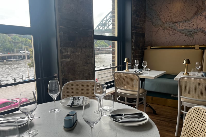 Those who manage to secure window tables with get an enviable view over the Quayside.
