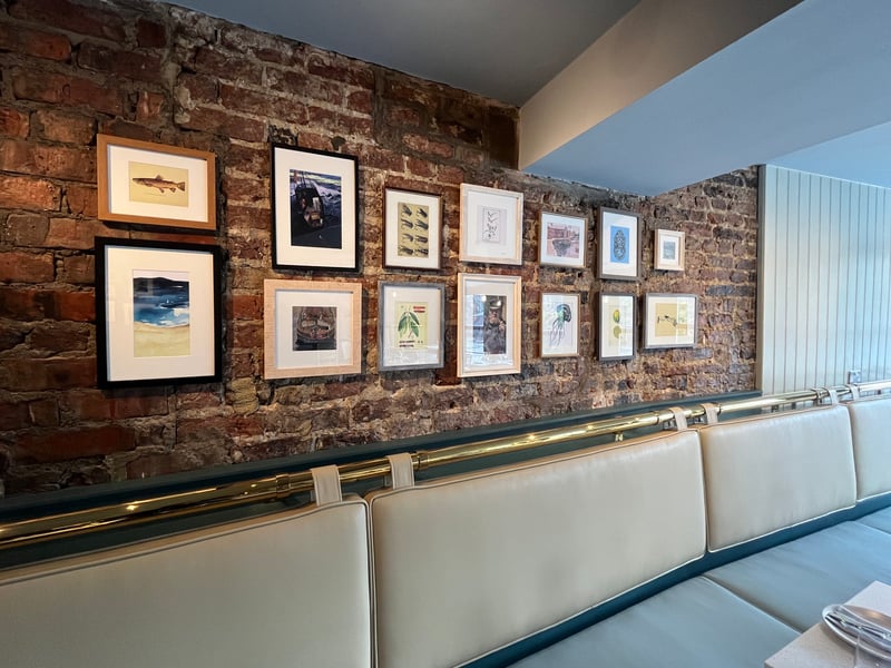There are plenty of photographs and designs to take in over a cocktail.