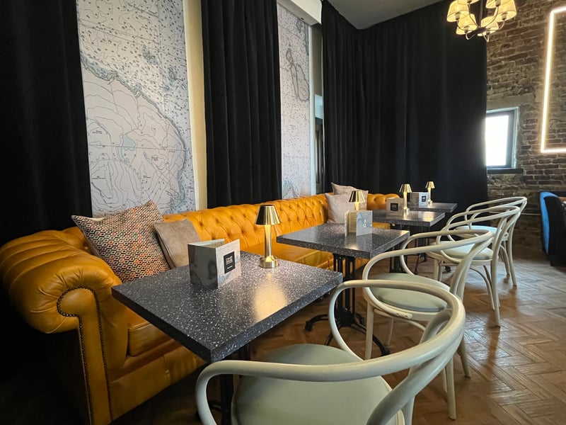 The restaurant and its plush decor looks perfect for a romantic date night.
