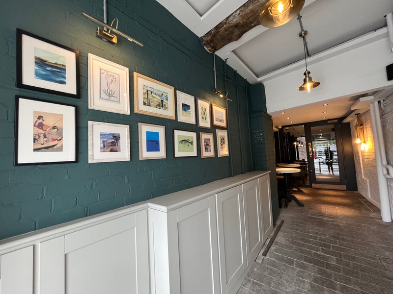 The restaurant pays homage to its nautical past and history of seafloor mapping.