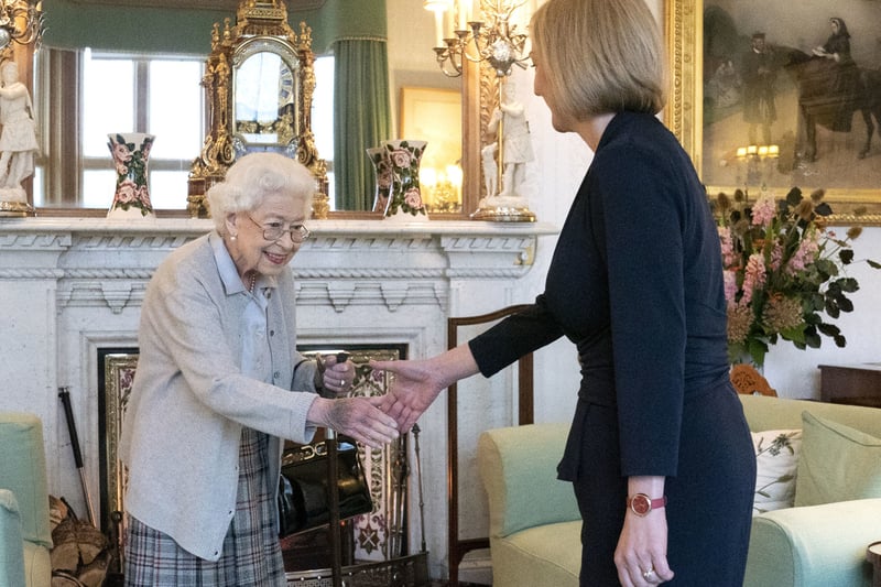 The Queen appointing Liz Truss Prime Minister on Tuesday, her final photographed event before her death. Credit: PA