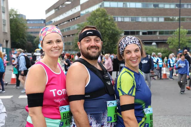 Good luck to these Great North Runners on their way to the start line! Picture: North News & Pictures.