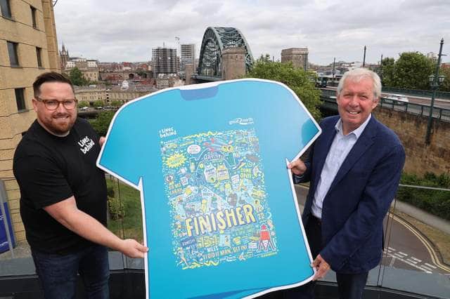 The Great North Run 2022 finisher’s t-shirt.
