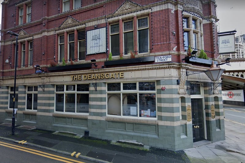 The Deansgate was another lockdown casualty and never reopened after restrictions were lifted. There has been a pub here since the 19th century and it was known for its roof terrace. Pub retailer Greene King has since acquired the premises and their website says its due to reopen. Credit: Google Street View
