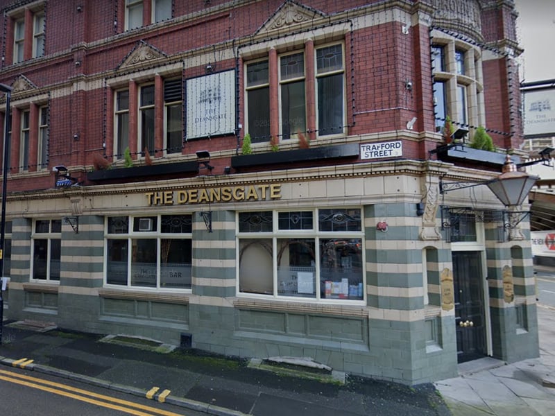 The Deansgate was another lockdown casualty and never reopened after restrictions were lifted. There has been a pub here since the 19th century and it was known for its roof terrace. Pub retailer Greene King has since acquired the premises and their website says its due to reopen. Credit: Google Street View