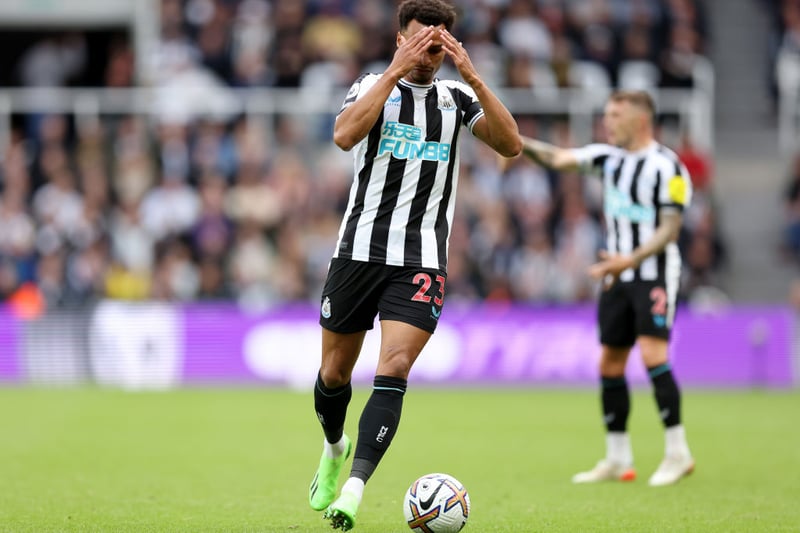 On for Fraser 71: His 100th Premier League appearance for Newcastle United. Hit a deflected effort wide. 
