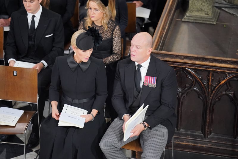 Zara and Mike Tindall attended the State Funeral of Queen Elizabeth II.