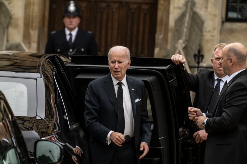 Joe Biden has said the UK was fortunate to have had the Queen for 70 years, adding: “We all were, the world’s better for her.”