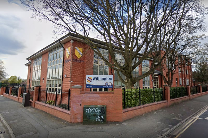 Withington Girls School is an independent school for girls aged 7 to 18. Fees for senior pupils are £4,874 a term: it ranked 24th in the Times guide. Credit: Google maps
