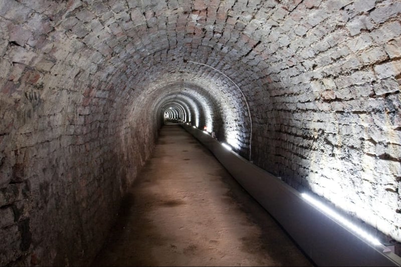 The Victoria Tunnel is a preserved 19th-century waggonway under Newcastle which was converted into a World War II air raid shelter. It has a five star rating from 2,890 Tripadvisor reviews. 