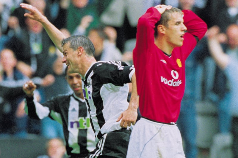 Lee’s final goal came in a dramatic 4-3 win against Manchester United in September 2001.  The midfielder beat Fabian Barthez from distance before celebrating in the manner of team-mate Alan Shearer.