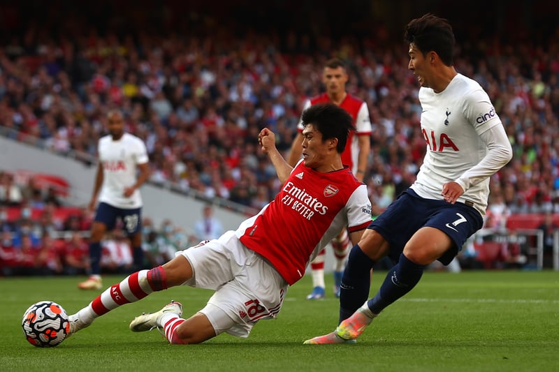Tomiyasu put in a Man of the Match performance in the first North London Derby last season.