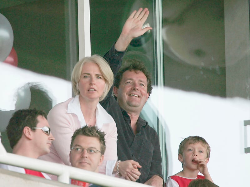 The journalist has been seen at matches. 