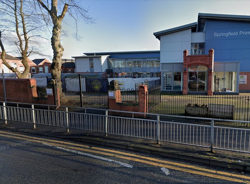 Springfield Primary School has around 670 pupils and is located in Sale. It currently ranks 276th in the Times’ 2022 list. Credit: Google Street View