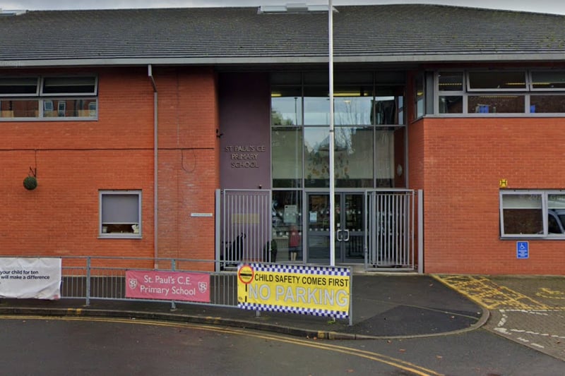 St Paul's C of E Primary School in Withington accepts children aged 3-11 and has around 325 pupils. It ranks 297th in the Parent Power Schools Guide 2022. Credit: Google Street View