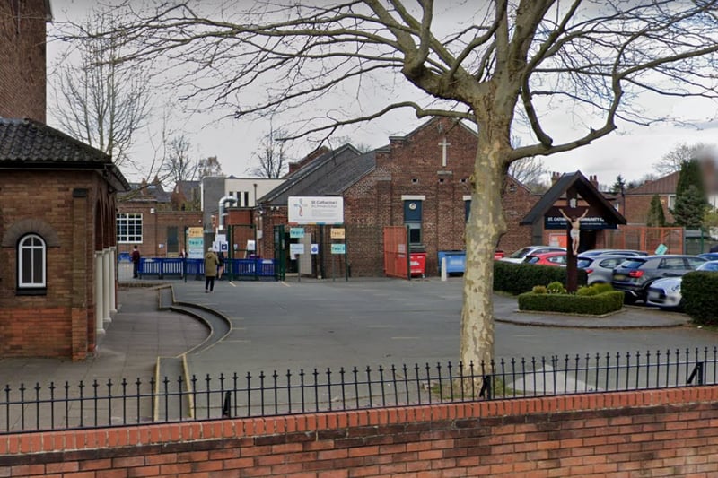 St Catherine's RC Primary School accepts children aged 3-11 and is located in Didsbury. It came in 493rd in the Times’ 2022 rankings. Credit: Google Street View