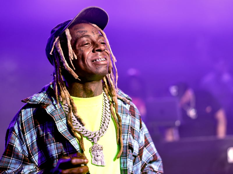 Lil Wayne has never been to Stamford Bridge but has previously been seen sporting Chelsea clobber.