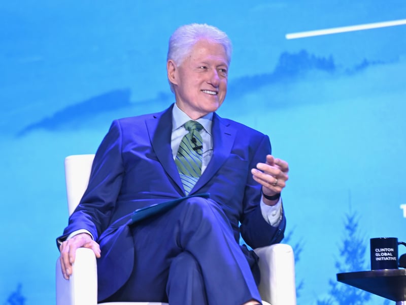 Clinton has shown his support for the Blues when visiting London and also named his child Chelsea - though it is unclear whether this is related to the football club.