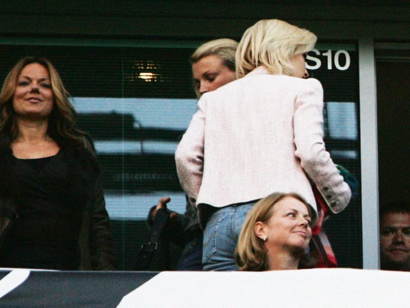 The Spice Girls star has been spotted at Stamford Bridge in the past.