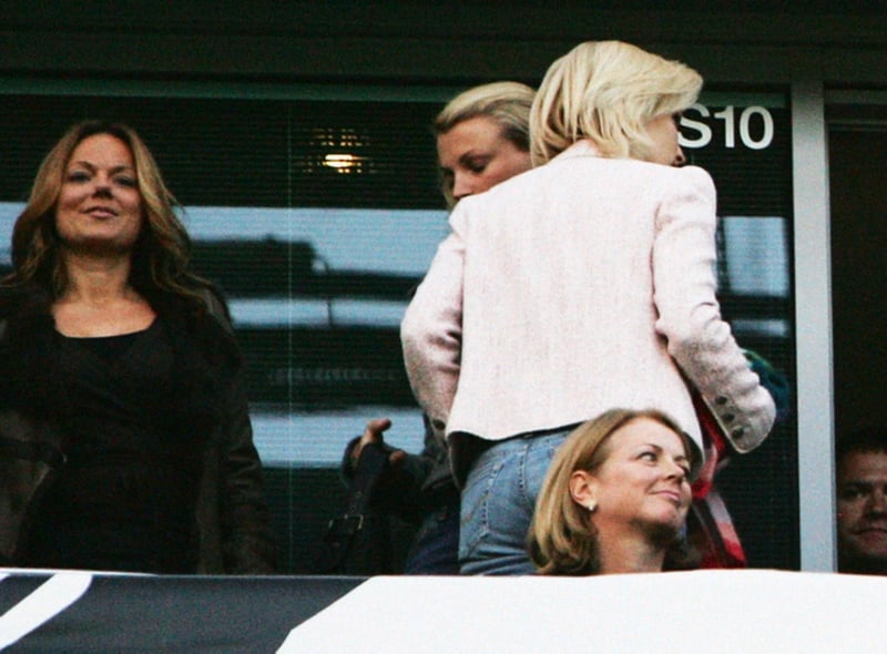 The Spice Girls star has been spotted at Stamford Bridge in the past.