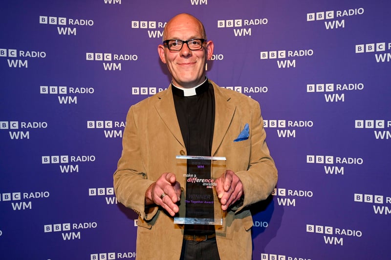 This award goes to an individual or group of people who create real change by breaking down barriers and bringing people together for a common cause. Nominated for the work he does in the community like hosting group events like coffee mornings and more. 
The Reverend Alex French, from St Cyprian’s Church in Small Heath, winner of the Together Award, said: “I am completely overawed. There are so many people who do the tough stuff and so this is for all the people who Make a Difference behind the scenes in the community. When we are brave enough to love people who we have just met, as all the groups have done this afternoon, the world does change around us.”
