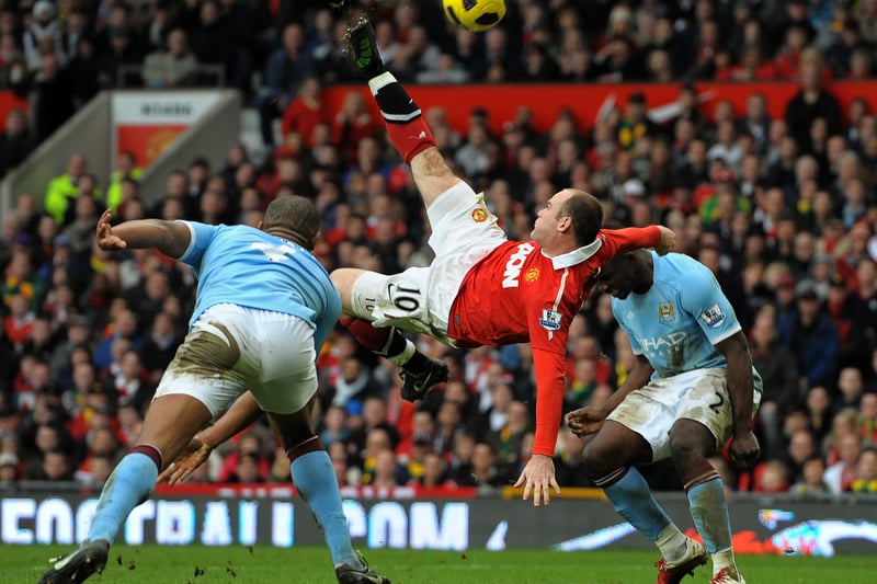 Is it the best goal in derby history? Wayne Rooney netted this iconic strike in February 2011.