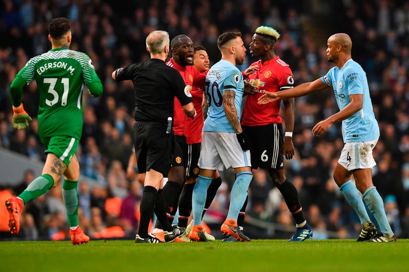It was an ill-tempered match between the two Manchester clubs.