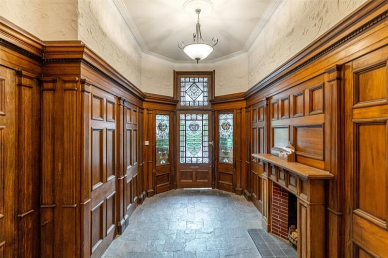 The Edwardian style can really be seen in the entrance to the home.