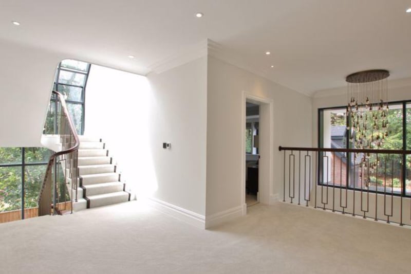 Throughout the property, there is natural light from the large windows, as well as modern spotlights fitted throughout.
