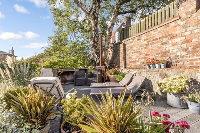 The private back garden of the property gives plenty of space for sitting.