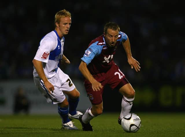 Craig Disley got Bristol Rovers back on level terms against Crystal Palace in August 2007.  (Photo by Julian Finney/Getty Images)