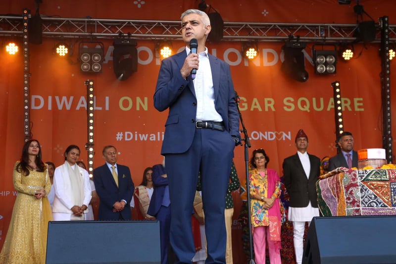 Sadiq Khan said the celebration was a reminder of “hope for a brighter tomorrow”