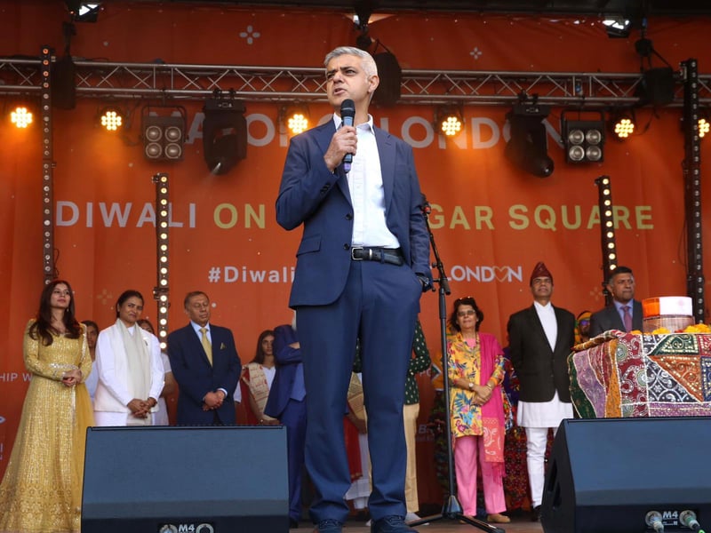 Sadiq Khan said the celebration was a reminder of “hope for a brighter tomorrow”