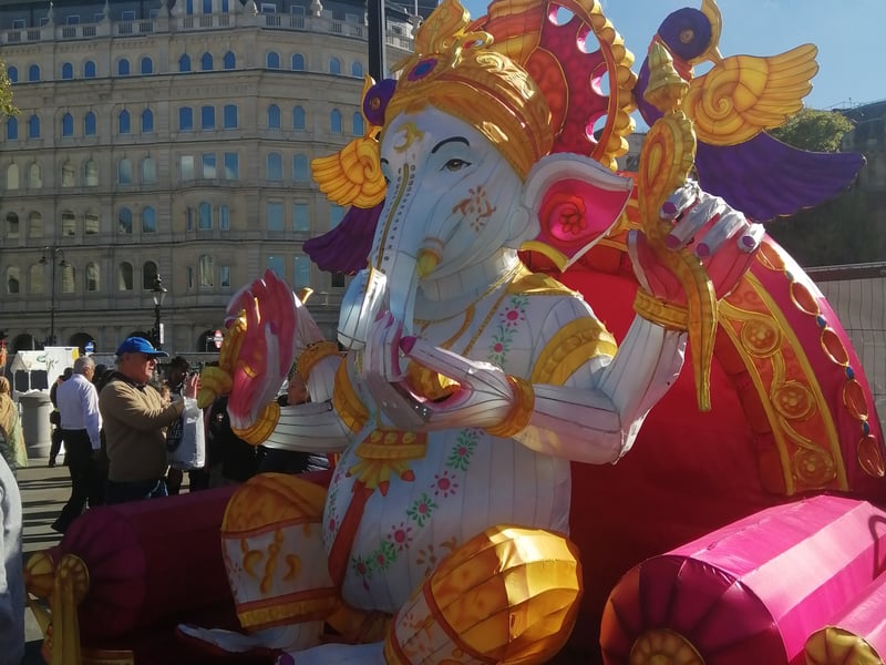 All the stops were pulled out for Diwali on the Square