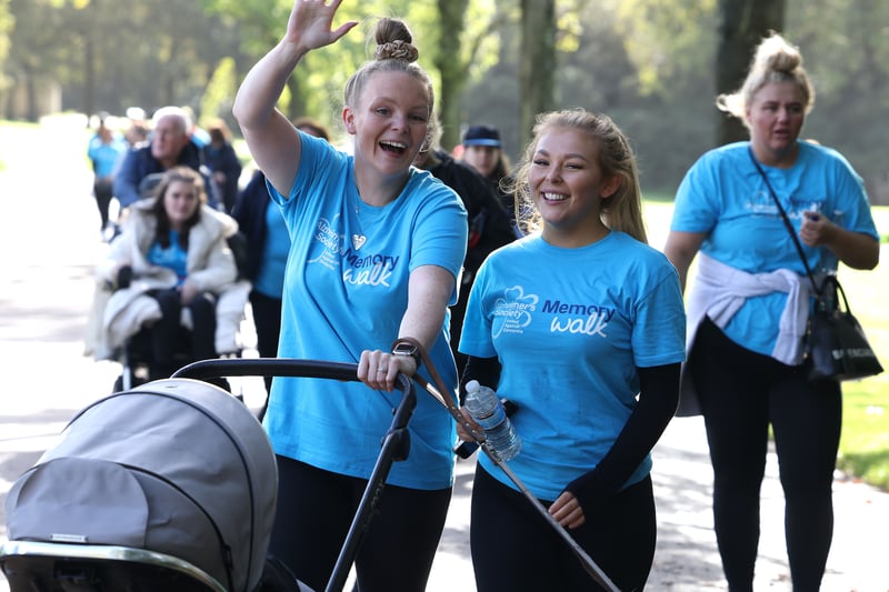The walk raises money to support around 30,000 people who live with dementia in Greater Manchester. Photo: Gareth Jones