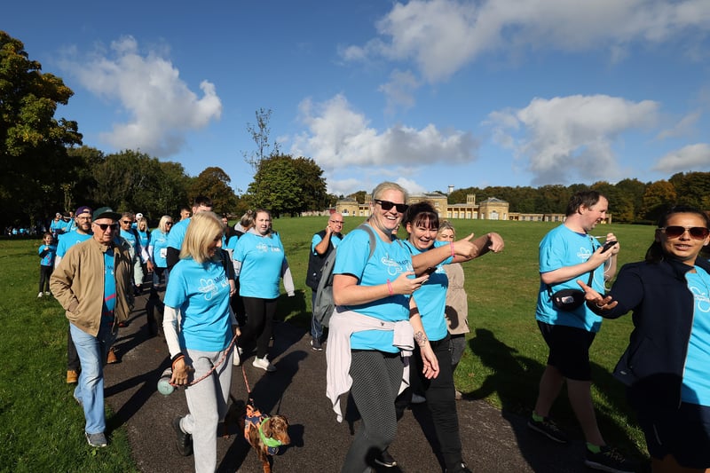 Walkers take part for a variety of reasons, with some remembering loved ones or friends who have had dementia and others simply wanting to support the charity. Photo: Gareth Jones