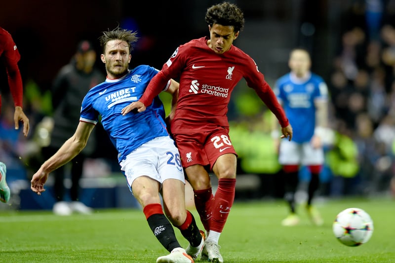 Gave the ball away carelessly for Rangers’ opening goal. Struggled for rhythm in the first half. Got better after the break and claimed a ‘second’ assist for Nunez’s goal. 
