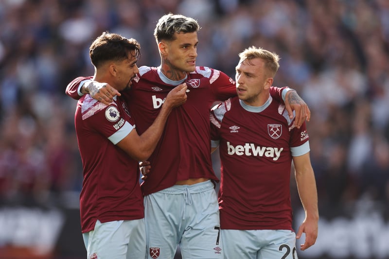A combined return of 39 goals from Gianluca Scamacca and Jarred Bowen helped West Ham United end the season in the top half and land the FA Cup with a 2-1 win in the final against Liverpool.