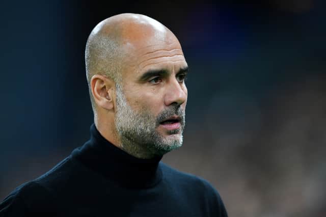 Pep Guardiola has several selection decisions to make ahead of Sunday’s game. Credit: Getty.