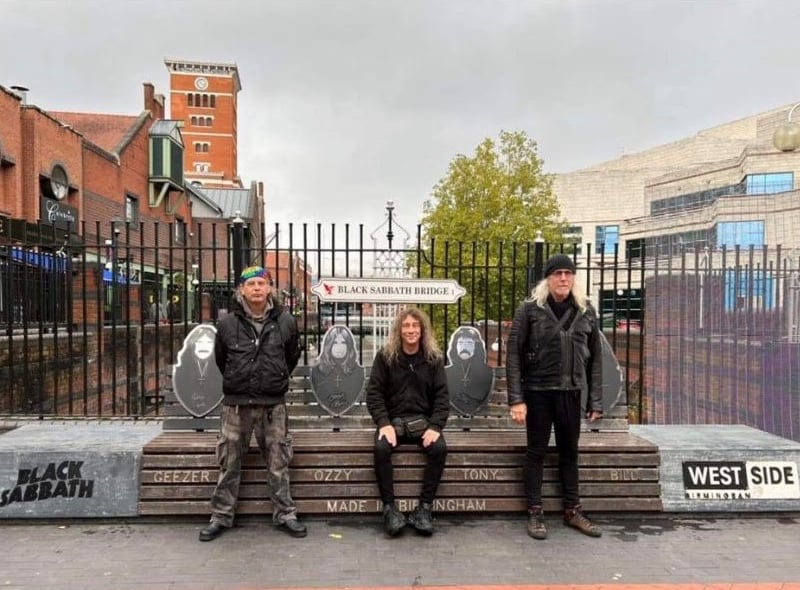 Celebrities, Brummies and visitors flock to the Black Sabbath bench to grab a photo with the local landmark and you can do so too. (Photo - Westside BID)