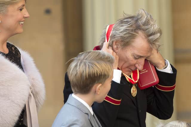 Sir Rod Stewart received his knighthood in 2016