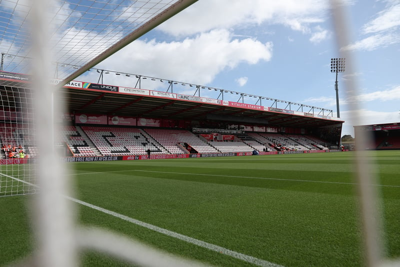 A pint at Bournemouth home ground Vitality Stadium will cost £4.25.