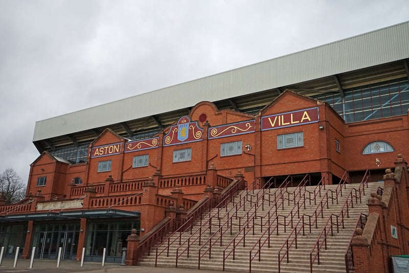 A pint at Aston Villa home ground Villa Park will cost £5.20.