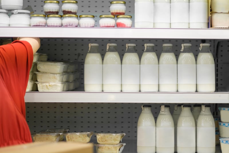 Whole milk increased in price by 30.2%.