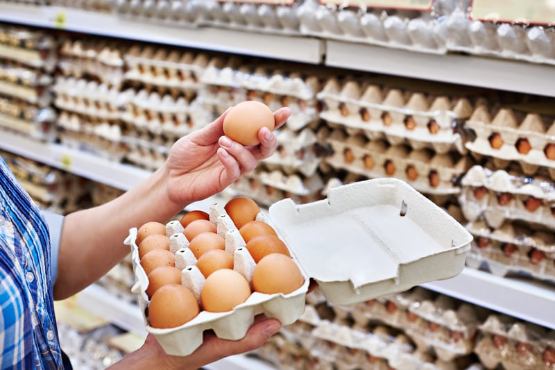 Eggs increased in price by 22.3%.