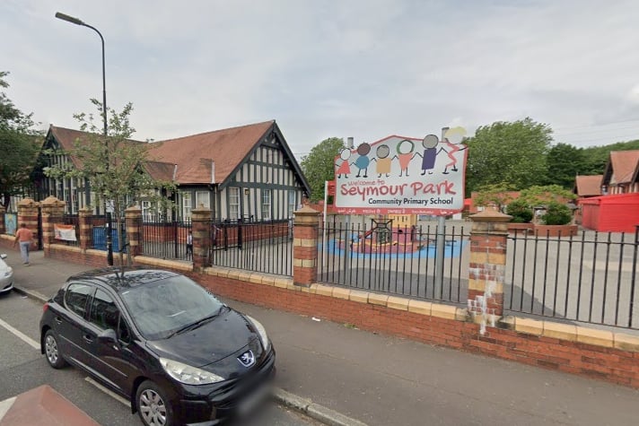 Seymour Park Community Primary School is another outstanding Trafford education establishment (and is also usually oversubscribed) and was last visited by Ofsted in 2010. Photo: Google Maps