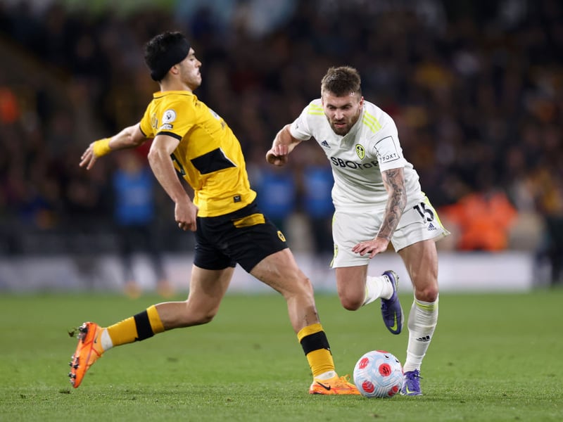 Dallas has been sorely missed by the Whites this season, but slots straight back into the starting XI after his return from injury in-game.