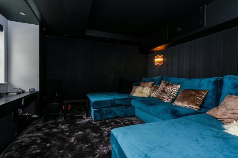 There is a large cinema room, perfect for relaxing at the weekend.