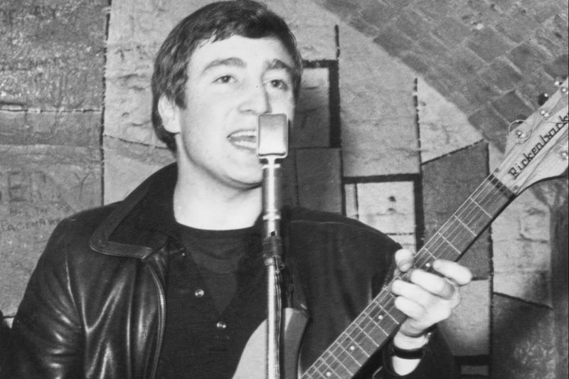 John Lennon at the Cavern Club, December 1961.